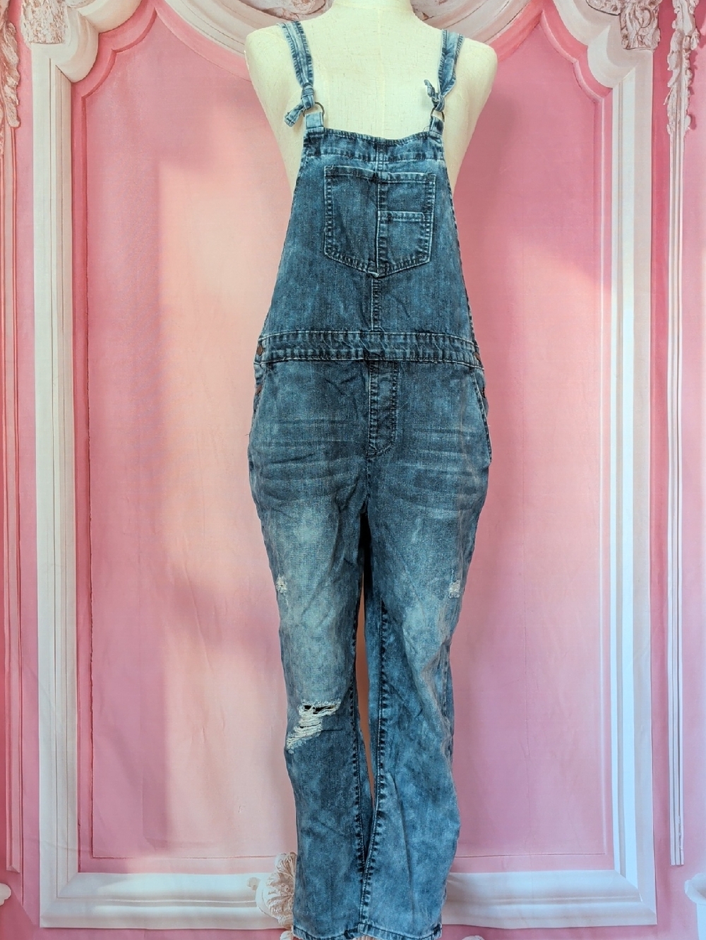 Distressed Overalls - Picture 2 of 8